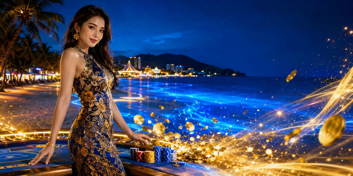 Pemain Baccarat di Langkawi dengan suasana batik yang elegan dan meja kasino langsung